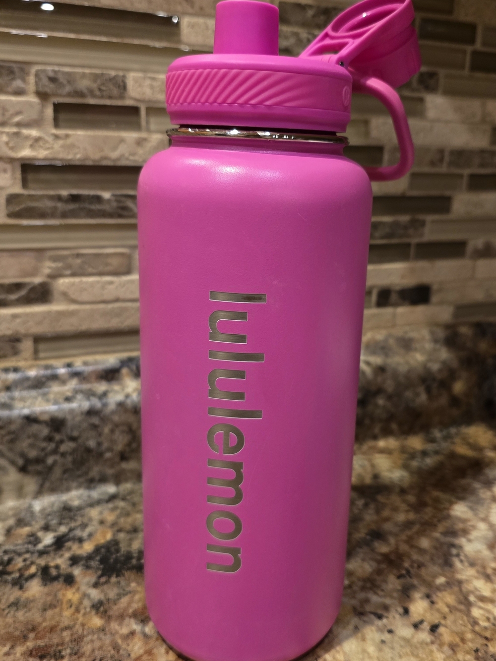 Lululemon Pink Insulated 32oz Water Bottle